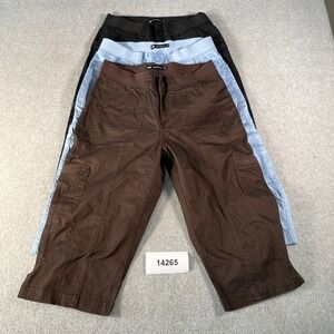 Lee Skimmers Cargo Pants Women 6M Multicolor Cotton Relaxed Fit Utility Lot Of 3